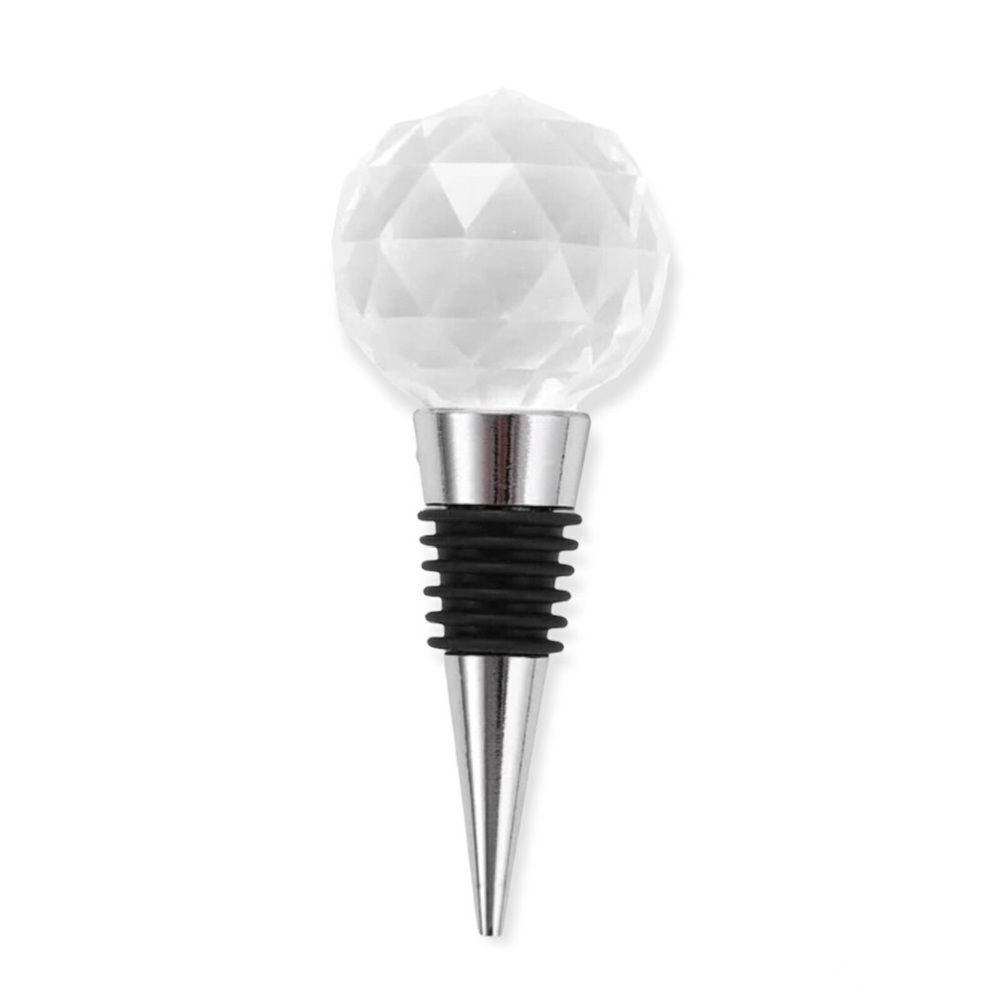 🆕Glass Round Crystal Diamond Wine Bottle Stopper